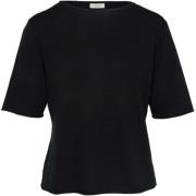 Selma Shortsleeve Sweater Hést , Black , Dames