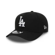 Zwarte Dodgers Stretch Snapback Pet New Era , Black , Heren