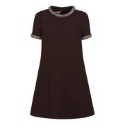 Multicolor Geborduurde Jurk Rak Deep Chocolate Valentino Garavani , Br...