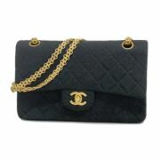 Pre-owned Cotton chanel-bags Chanel Vintage , Black , Dames