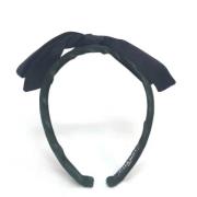 Pre-owned Satin hair-accessories Chanel Vintage , Black , Dames