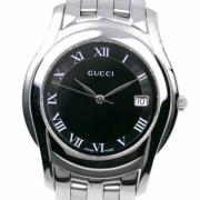 Pre-owned Glass watches Gucci Vintage , Black , Heren