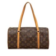 Pre-owned Canvas handbags Louis Vuitton Vintage , Brown , Dames