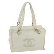 Pre-owned Leather chanel-bags Chanel Vintage , Beige , Dames