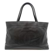 Pre-owned Leather chanel-bags Chanel Vintage , Black , Dames