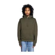 Geëmbosseerde Hoodie in Loden Groen Ami Paris , Green , Heren