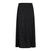 Zwarte Gekreukte Rok RUE de Femme , Black , Dames