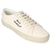 Canvas sneakers Saint Laurent , White , Dames