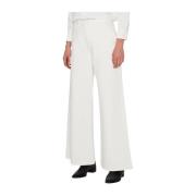 Wide Trousers 7 For All Mankind , White , Dames