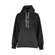 Elegant fleece sweatshirt met capuchon Calvin Klein , Black , Dames