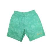 Groene Tie Dye Logo Bermuda Shorts Champion , Green , Heren