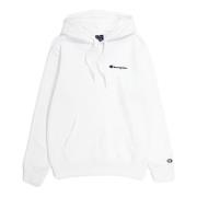 Witte hoodie met geborduurd logo Champion , White , Heren