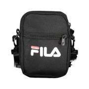 Zwarte Schoudertas met Verstelbare Band Fila , Black , Heren