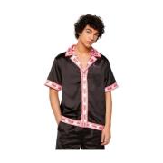 Zwarte Signature Resort Shirt Karl Kani , Black , Heren