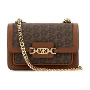 Heather Schoudertas van Canvas en Leer Michael Kors , Brown , Dames