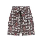 Safari Print Shorts NAF NAF , Beige , Dames