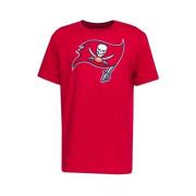 Rode Buccaneers Logo Tee Nike , Red , Heren