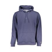 Blauwe Katoenen Hoodie voor Mannen Tommy Hilfiger , Blue , Heren