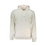 Witte Katoenen Hoodie met Logoborduursel Tommy Hilfiger , White , Here...