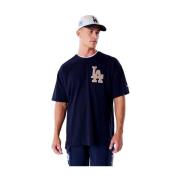 Dodgers World Series Drop Shoulder Tee New Era , Blue , Heren