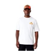 Wit Fruit Grafisch T-shirt New Era , White , Heren