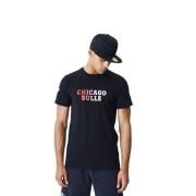 Chicago Bulls Gradient Wordmark Tee New Era , Black , Heren