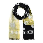 Stijlvolle Bedrukte Satijnen Foulard Alexander McQueen , Multicolor , ...