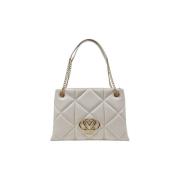 Beige Handtas Lente/Zomer Collectie Love Moschino , Beige , Dames