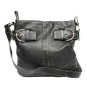 Pre-owned Leather shoulder-bags Coach Pre-owned , Black , Dames