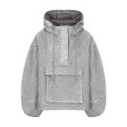 Zilveren Oversize Anorak Jas met Capuchon Cecilie Bahnsen , Gray , Dam...