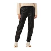 Faux Leather Chino Broek Zwart Dante 6 , Black , Dames