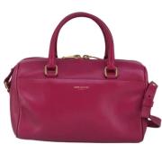 Pre-owned Leather handbags Saint Laurent Vintage , Pink , Dames