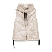 Beige Waterafstotende Hoodie Jas Max Mara , Beige , Dames