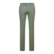 Groene katoenen zomer chino Gardeur , Green , Heren