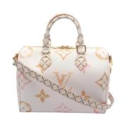 Pre-owned Canvas louis-vuitton-bags Louis Vuitton Vintage , White , Da...