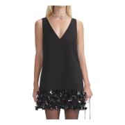 Zwarte Jurk Collectie Self Portrait , Black , Dames