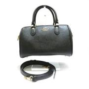 Pre-owned Leather handbags Coach Pre-owned , Black , Dames