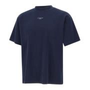 Blauw Katoenen Heren T-shirt Drole de Monsieur , Blue , Heren