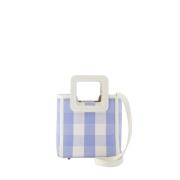 Blauwe Leren Mini Shirley Tas Staud , Blue , Dames