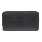 Pre-owned Leather wallets Chanel Vintage , Black , Dames