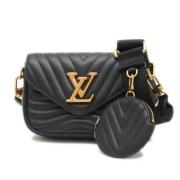 Pre-owned Leather louis-vuitton-bags Louis Vuitton Vintage , Black , D...