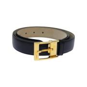 Pre-owned Leather belts Cartier Vintage , Black , Dames