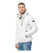 Witte Gewatteerde Hoodiejas YES ZEE , White , Heren