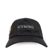 Pet met logo Iceberg , Black , Heren