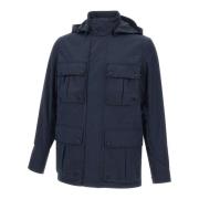 Blauwe Drome Jas Katoenmix Belstaff , Blue , Heren