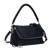 Lente/Zomer Dames Middelgrote Tas Collectie Desigual , Black , Dames