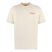 Katoenen crew-neck T-shirt met achterprint Dickies , Beige , Heren