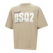 Beige Stijlvolle Modieuze Shirt Dsquared2 , Beige , Heren