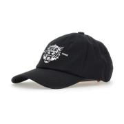 Zwarte Katoenen Baseballpet met Logo Kenzo , Black , Heren