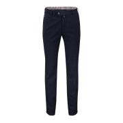 Katoenen Chino Broek Donkerblauw Meyer , Blue , Heren